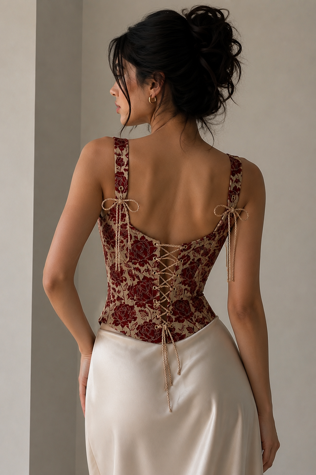 Rose Garden Lace-Up Corset