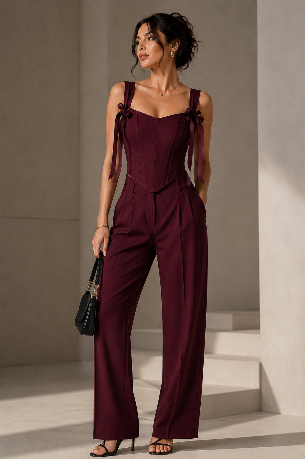 Dark Red Corset