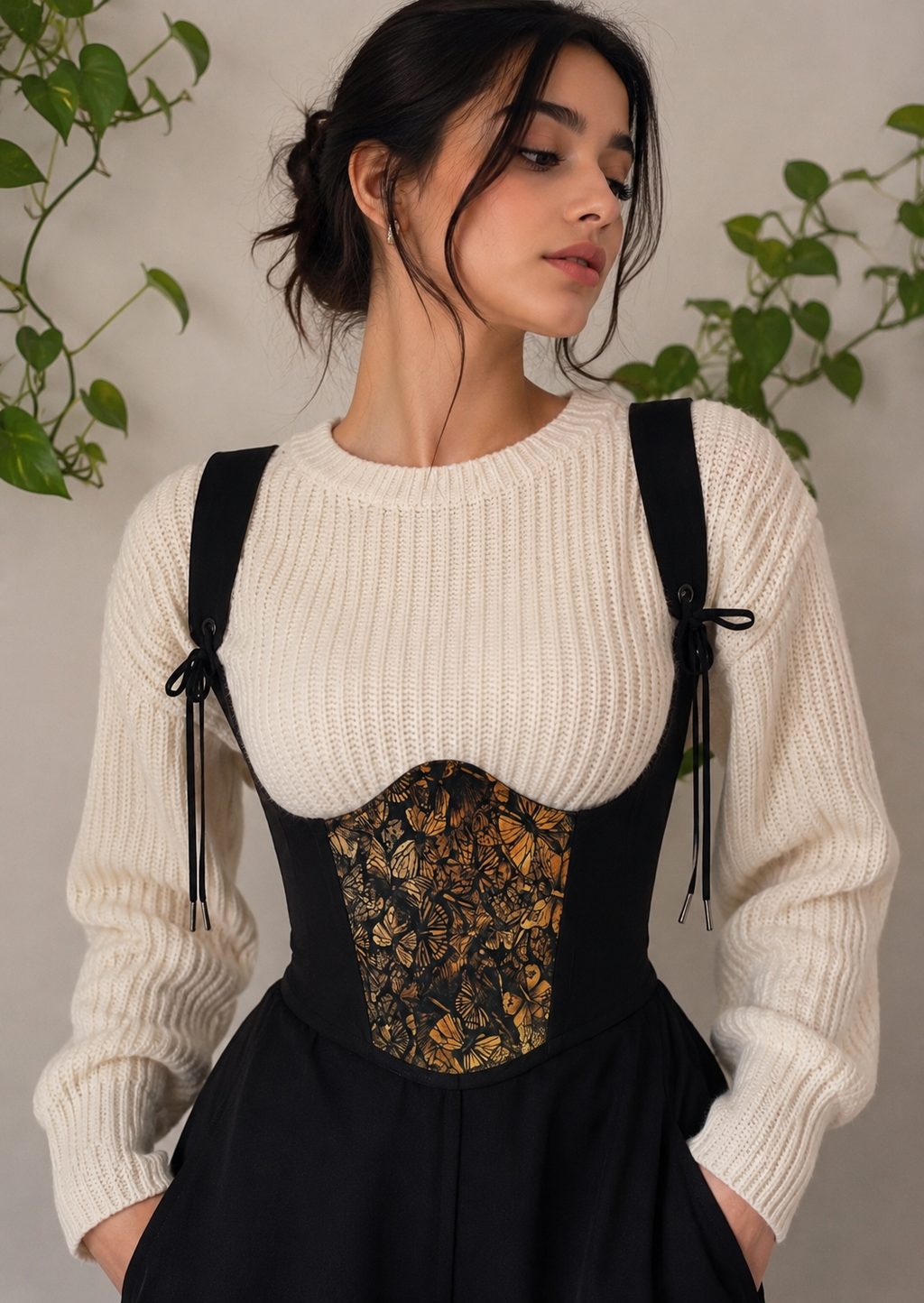 Noir Monarch Underbust Corset