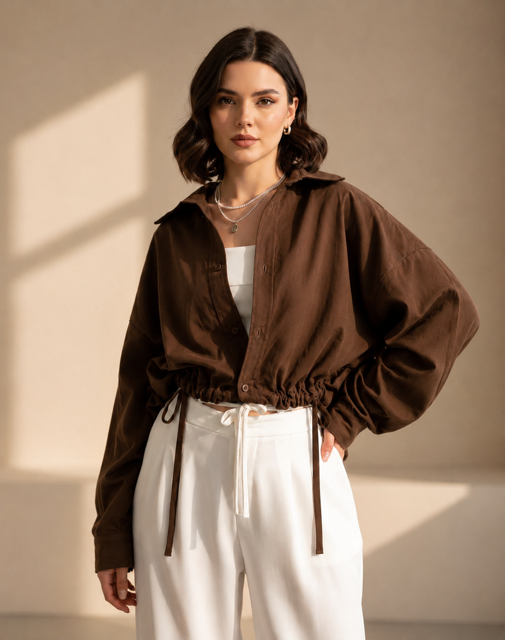 LEGANCI Luxe Cinch Shirt