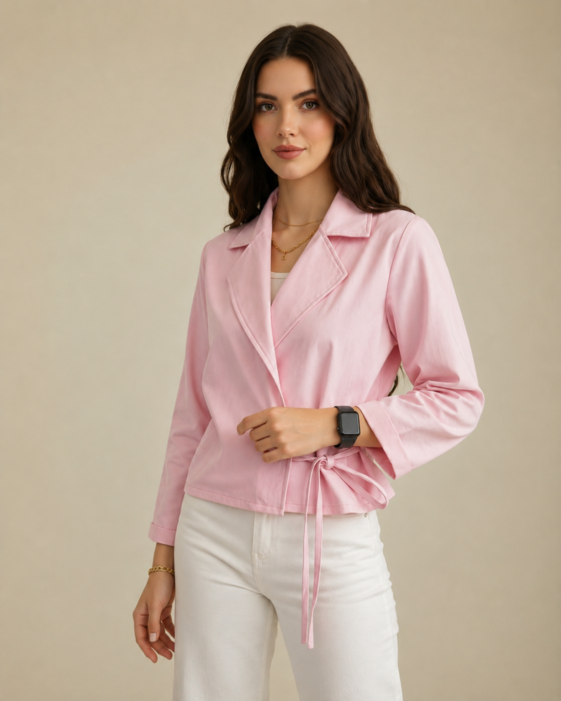 Leganci Blush Wrap Jacket