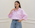 Blush Ease Oversized Shirt