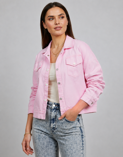 Blush Relaxed Fit Cotton Shirt