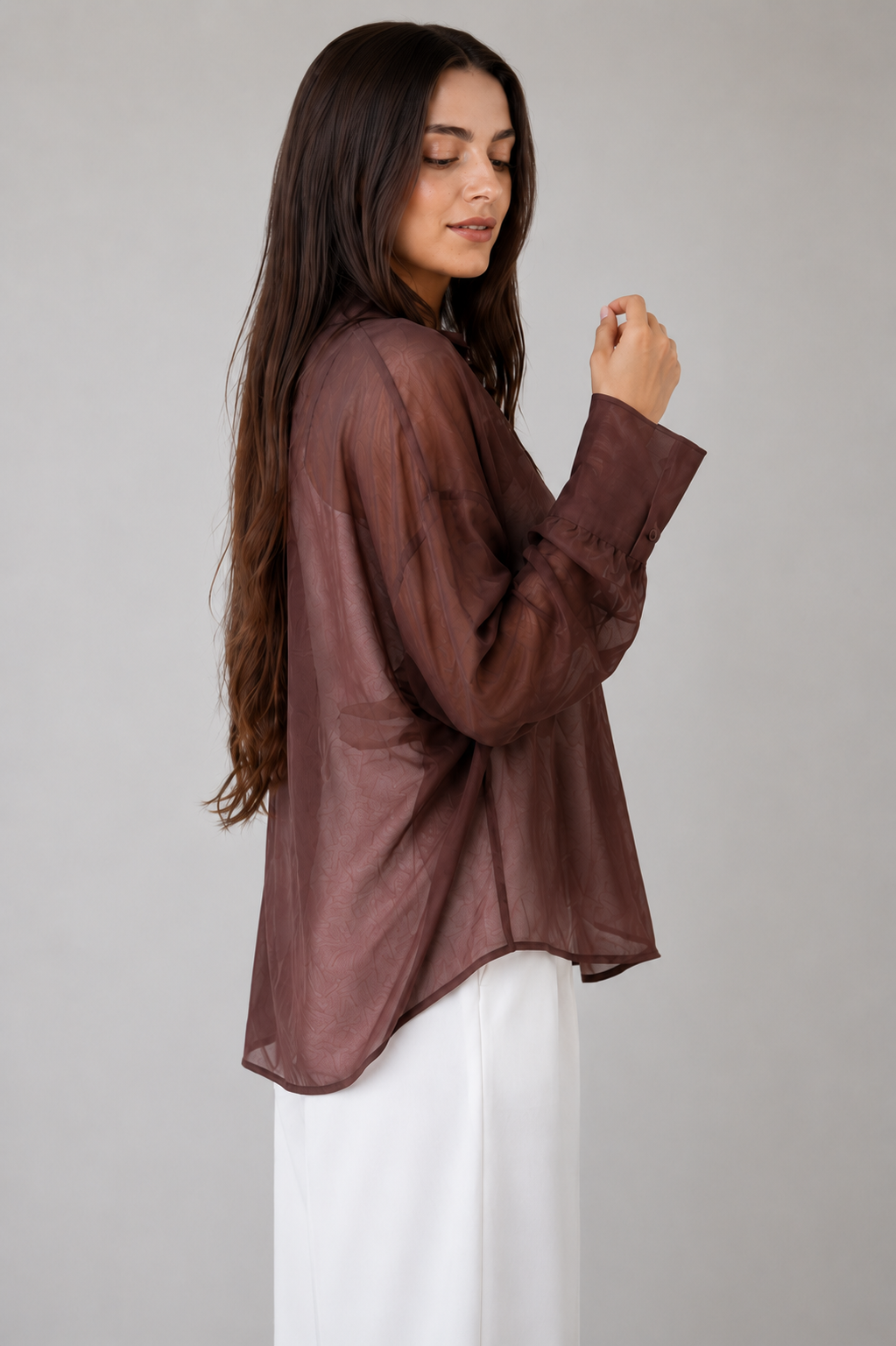 Cocoa Sheer Shirt