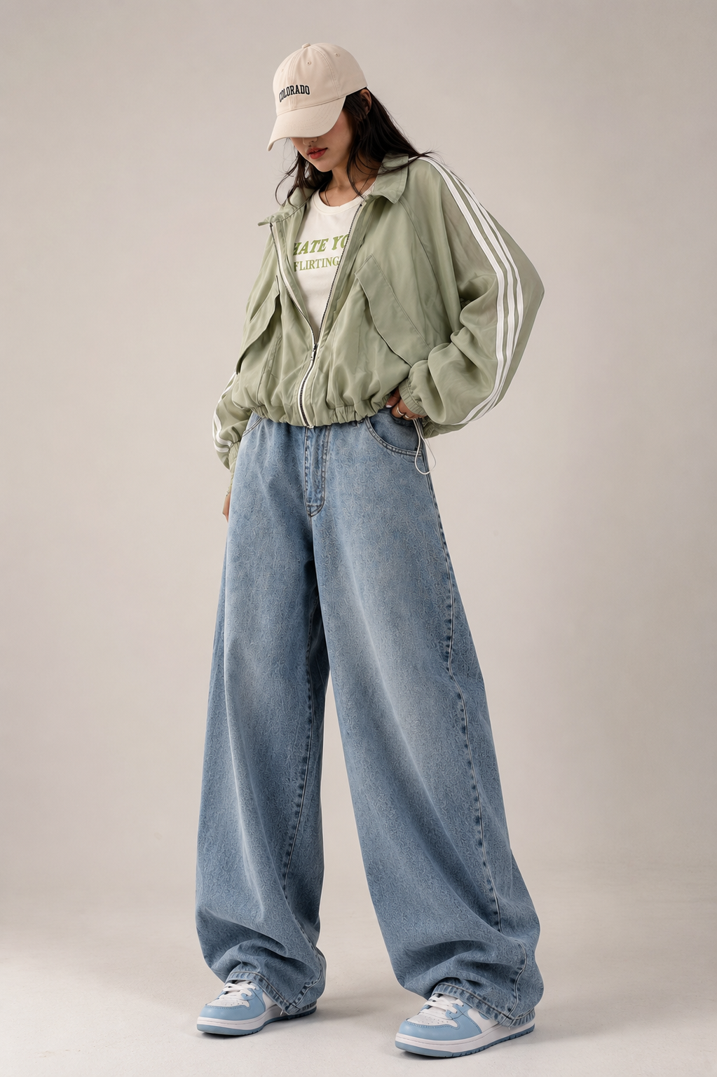 Sage Breeze Oversized Jacket