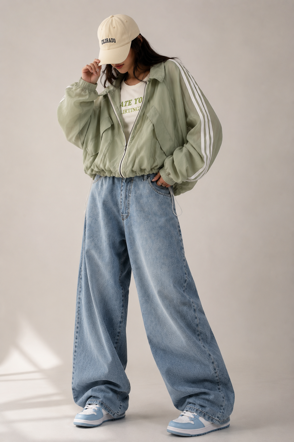 Sage Breeze Oversized Jacket