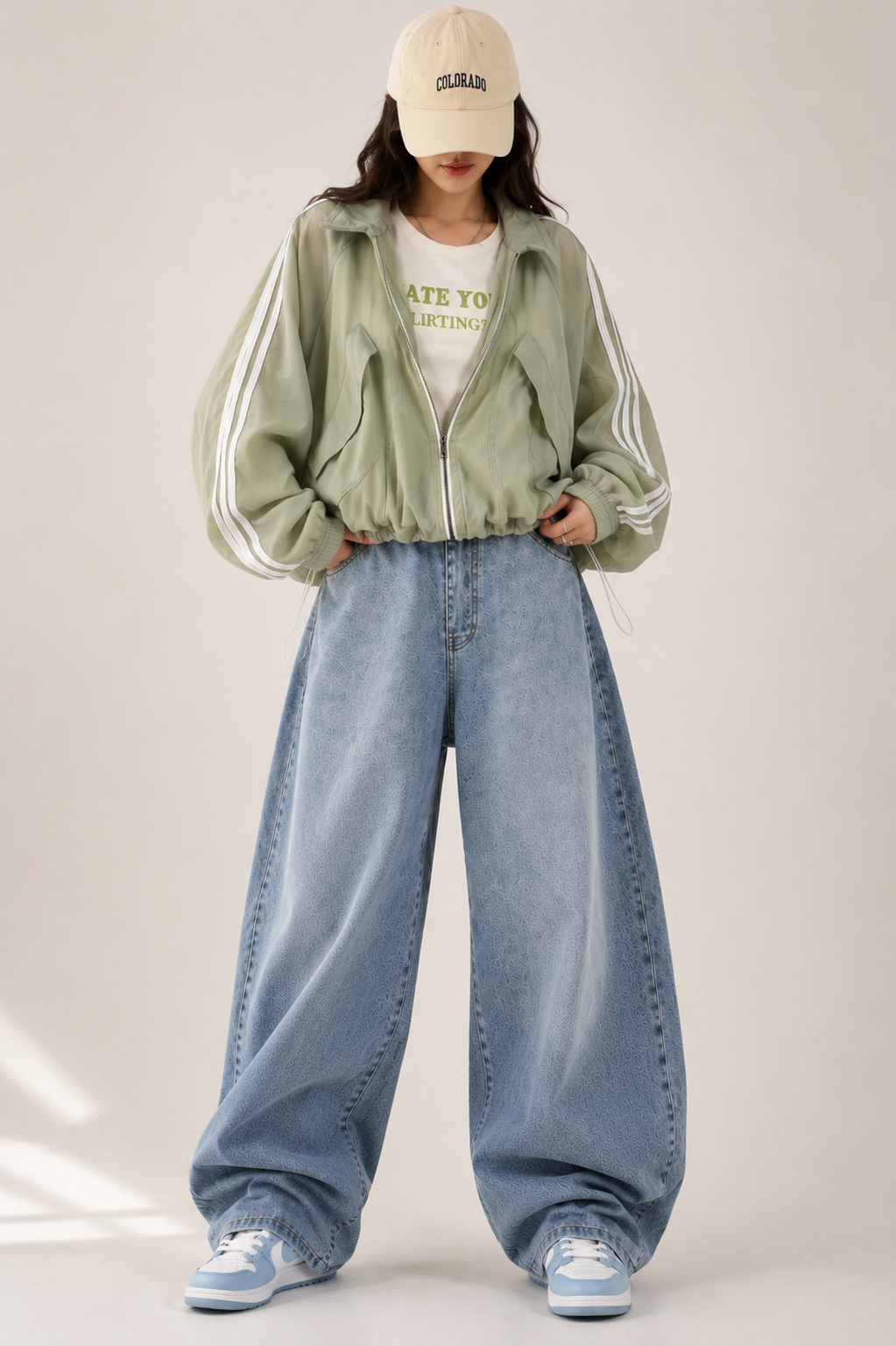 Sage Breeze Oversized Jacket