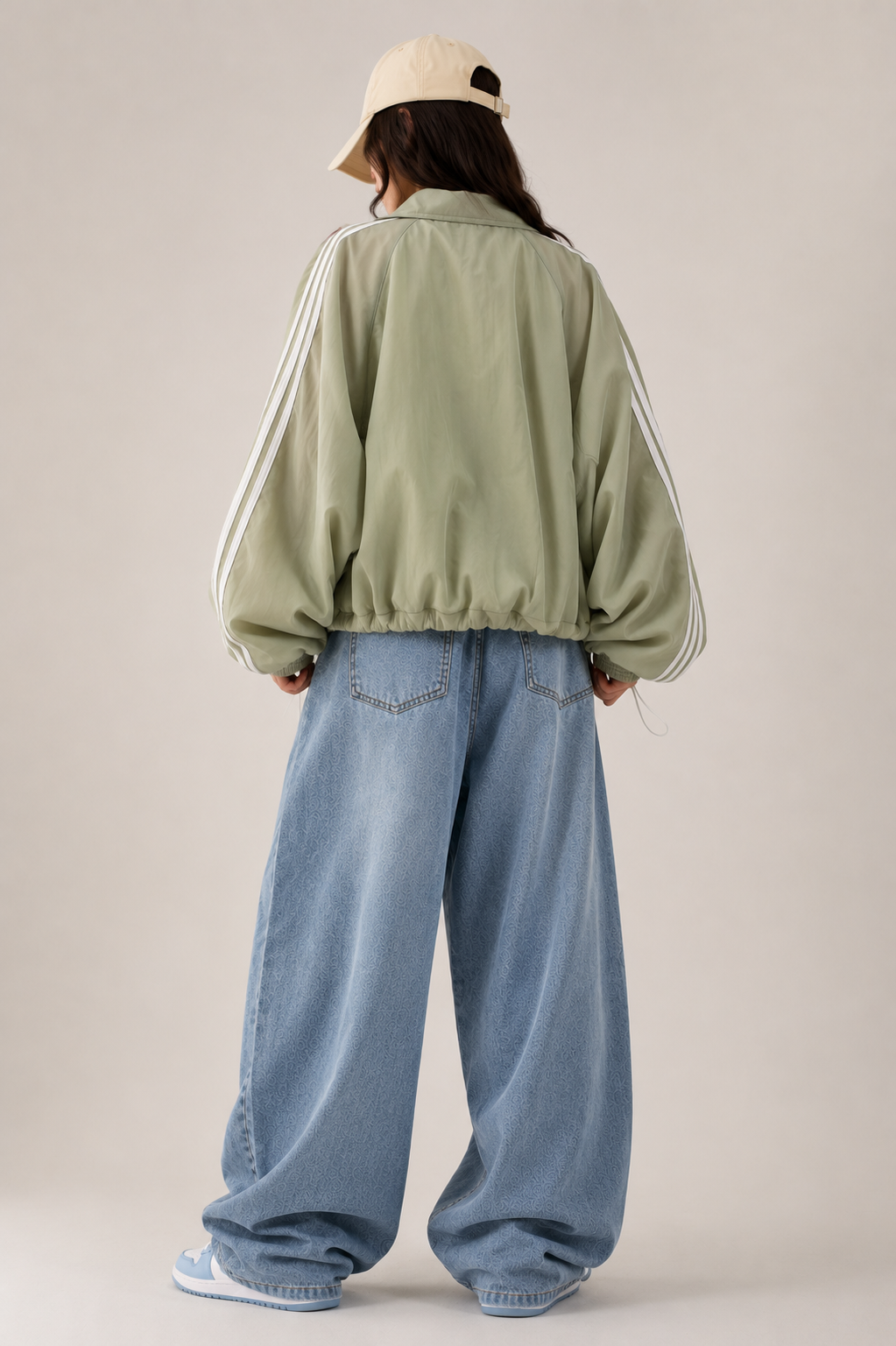 Sage Breeze Oversized Jacket