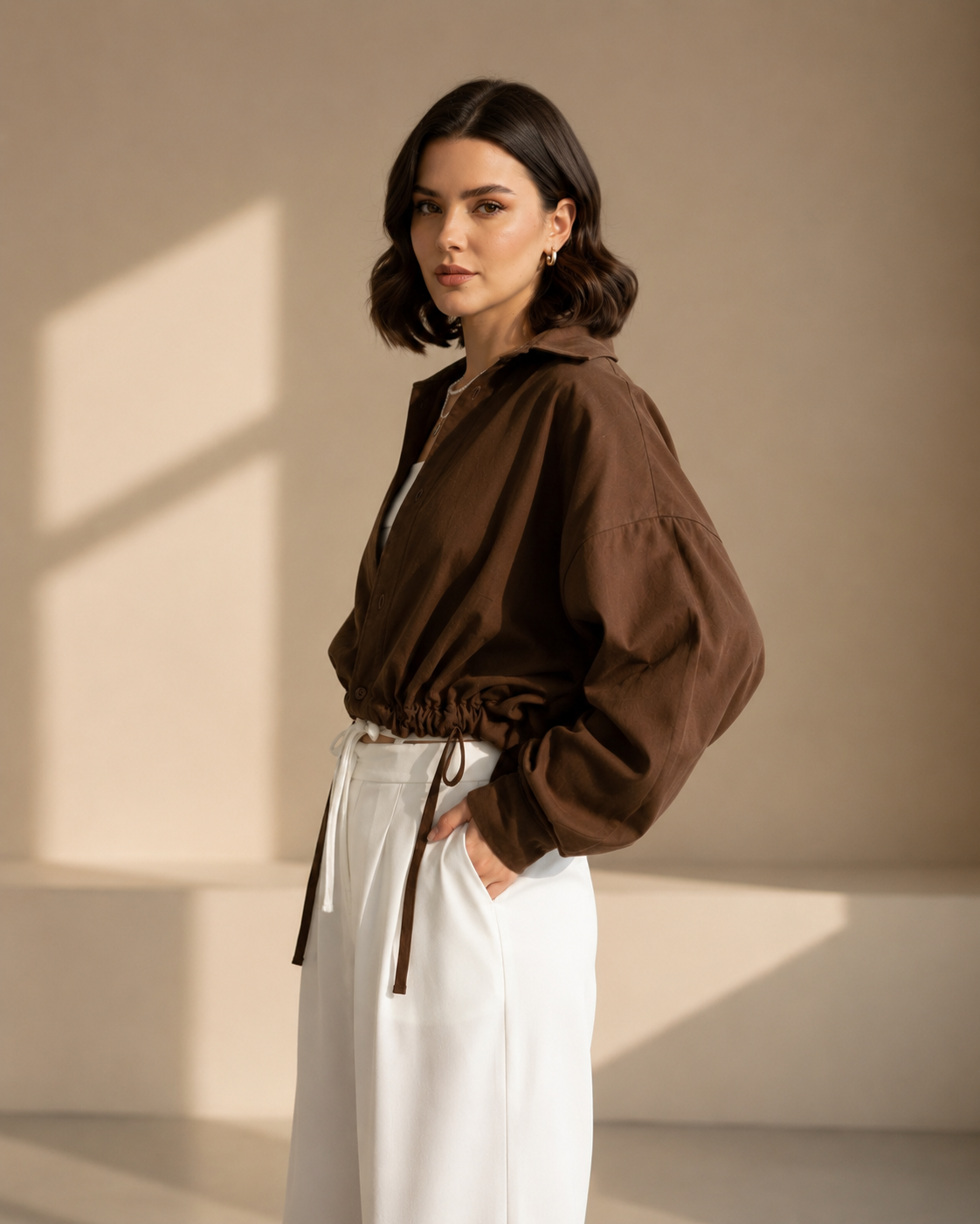 LEGANCI Luxe Cinch Shirt