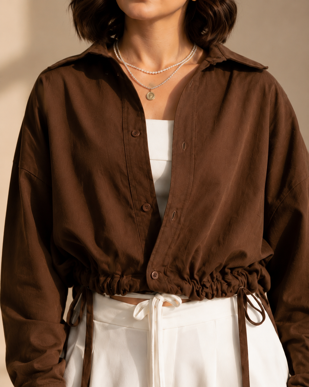 LEGANCI Luxe Cinch Shirt