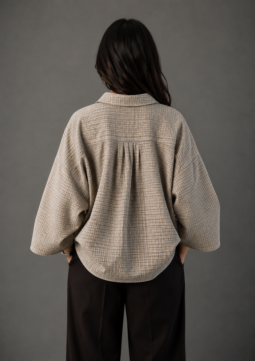 Leganci Drift Plaid Oversized Shirt