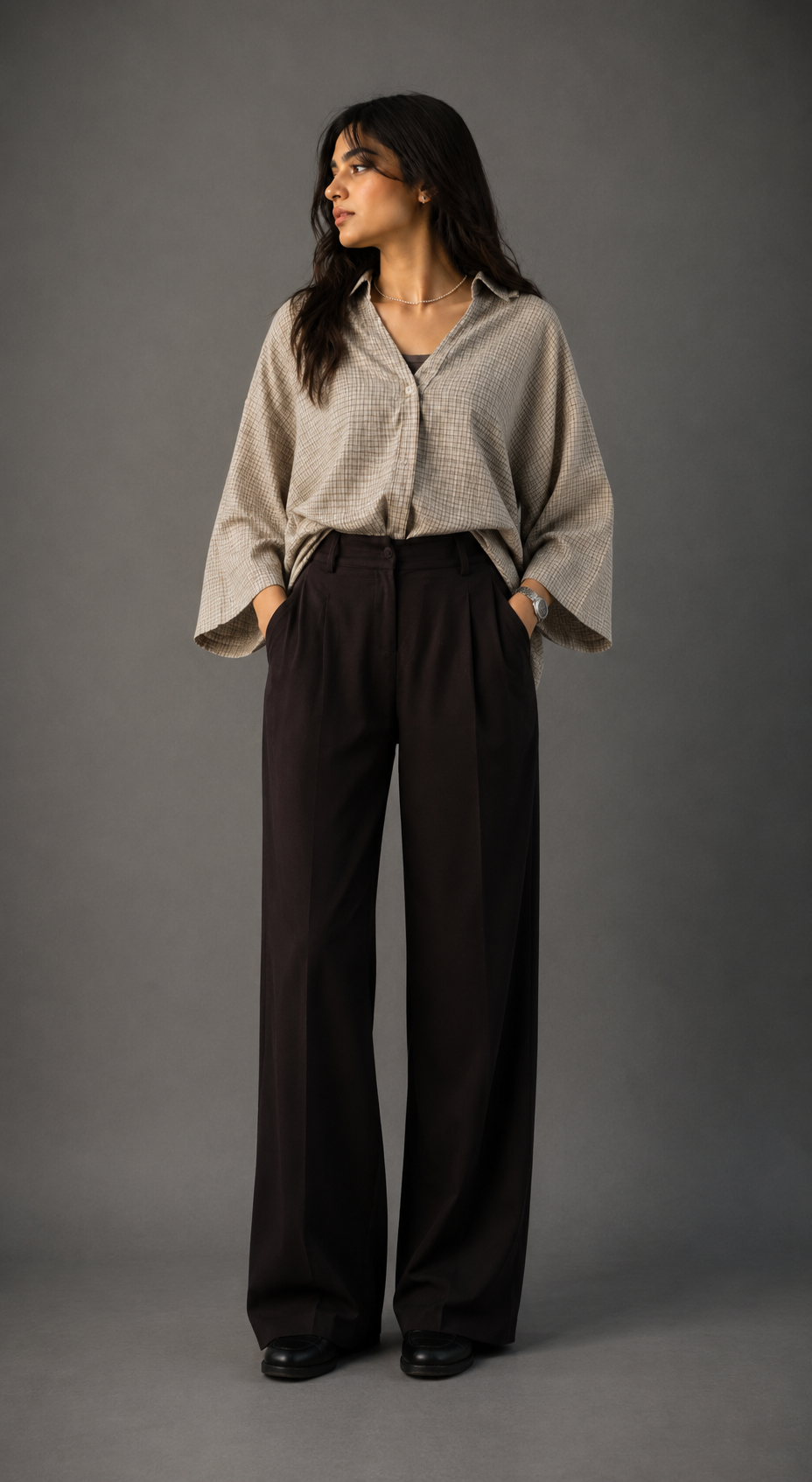 Leganci Drift Plaid Oversized Shirt