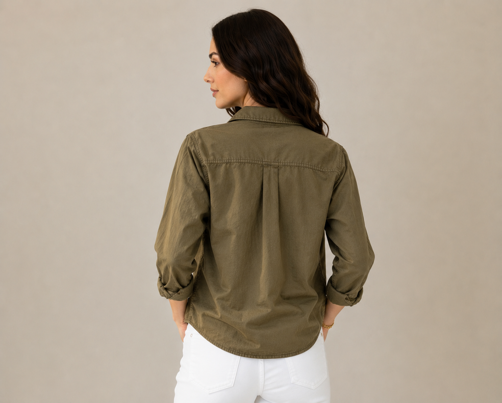 Olive Drift Utility Shirt