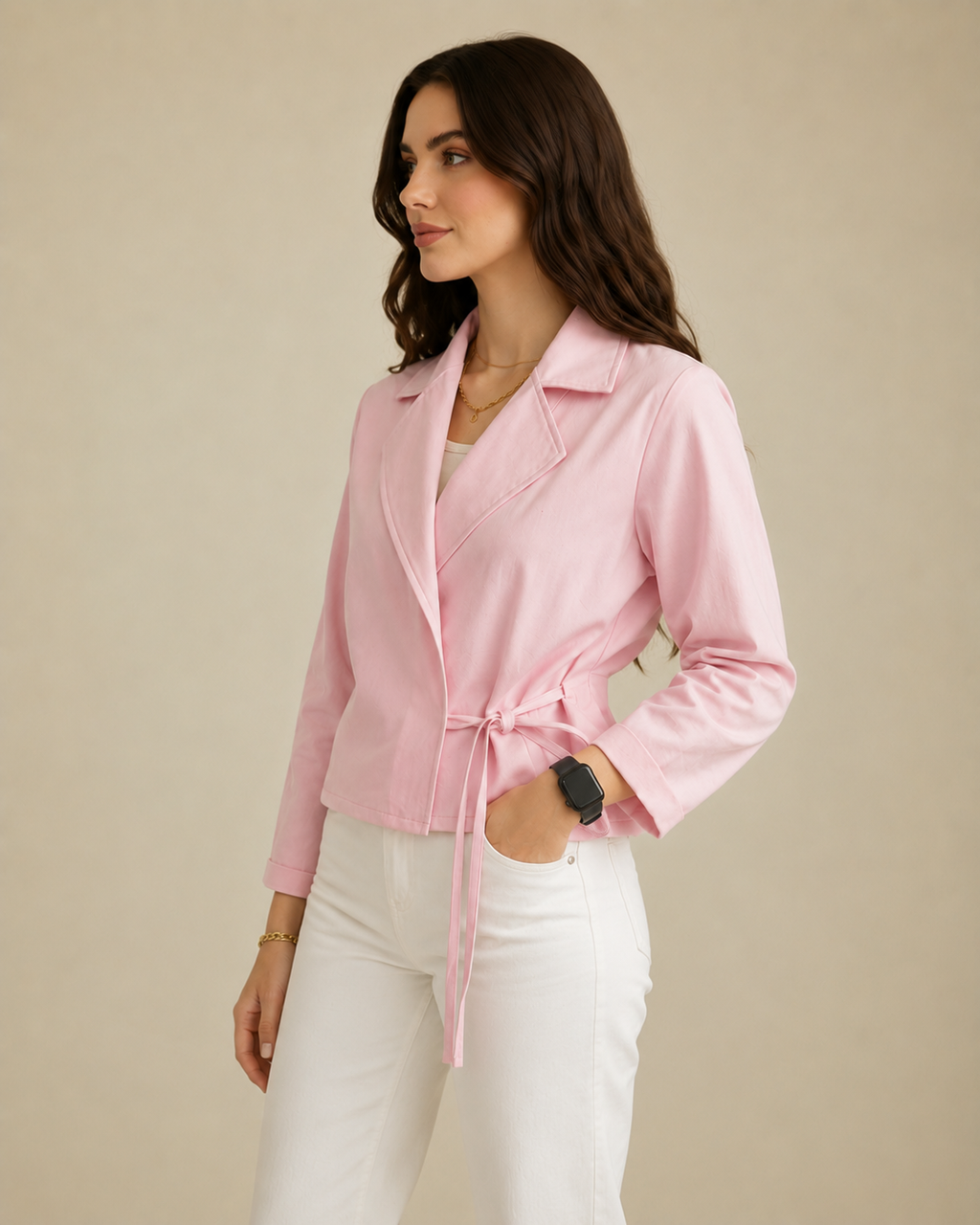 Leganci Blush Wrap Jacket