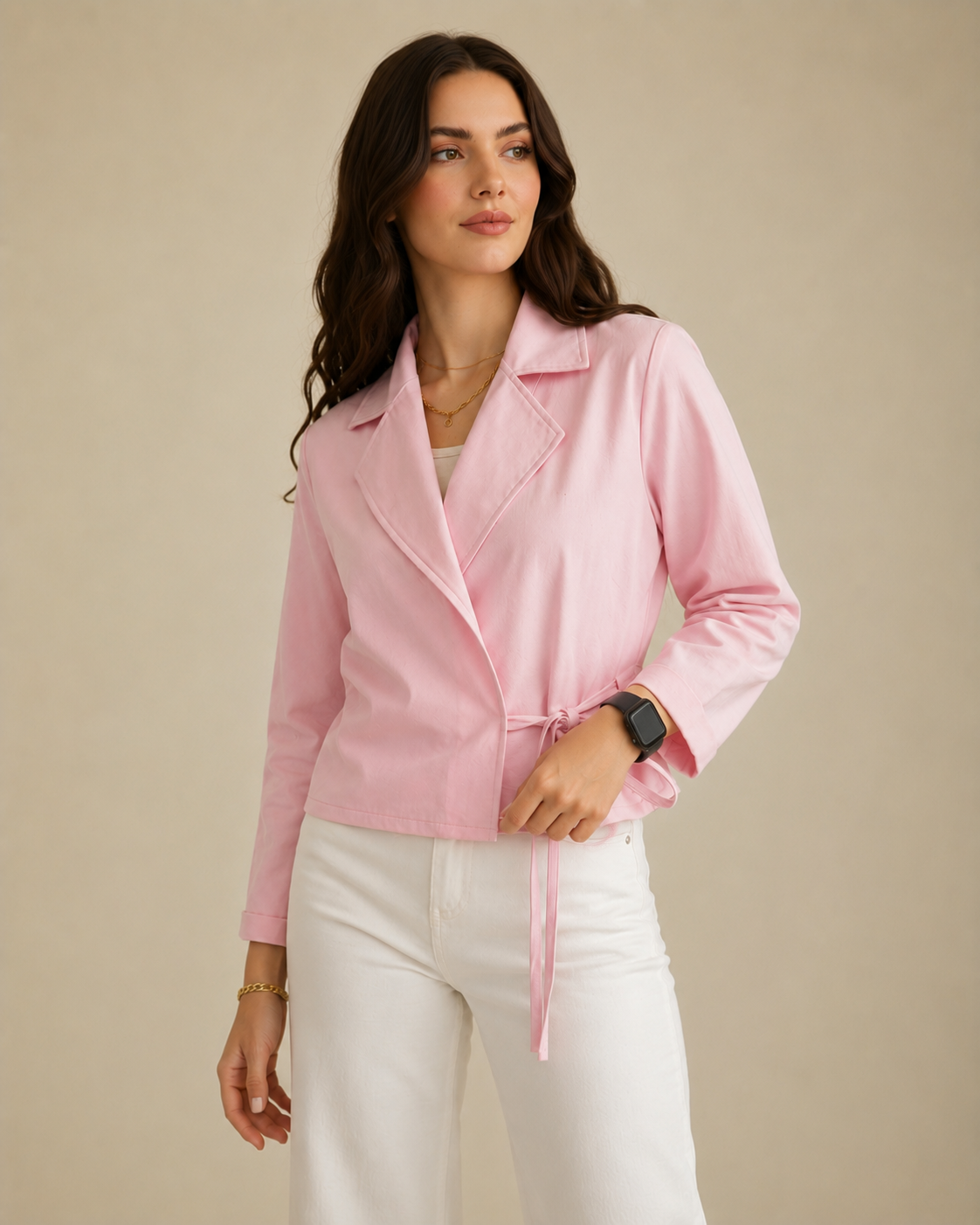 Leganci Blush Wrap Jacket