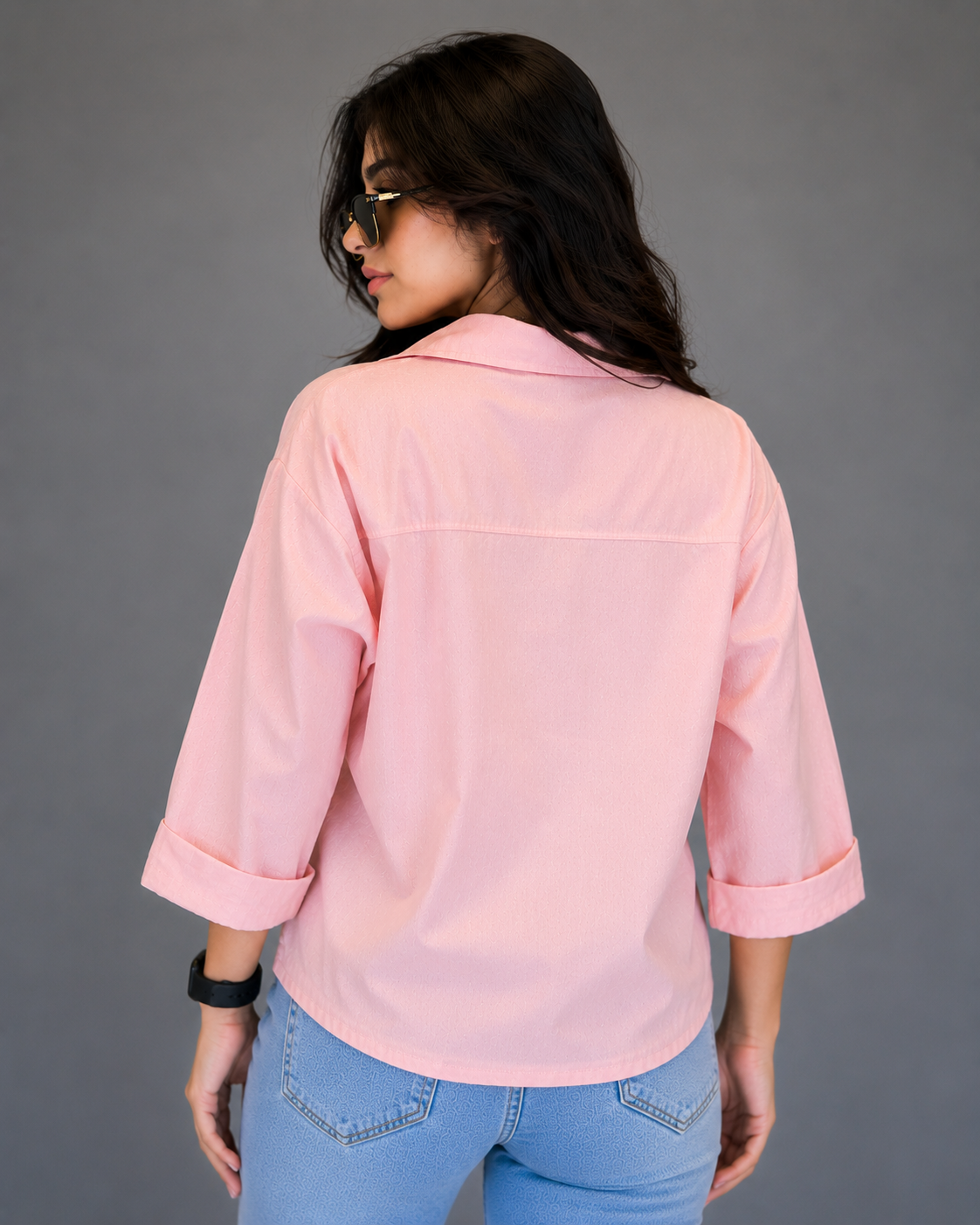 Blush Breeze Premium Oversized Utility Shirt