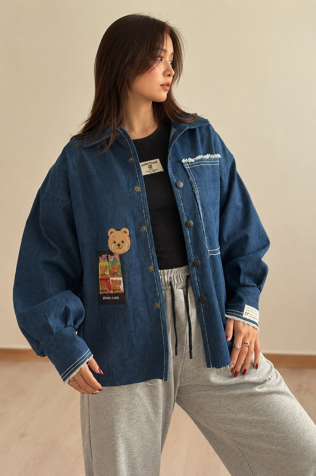 Indigo Oversized Denim Shacket