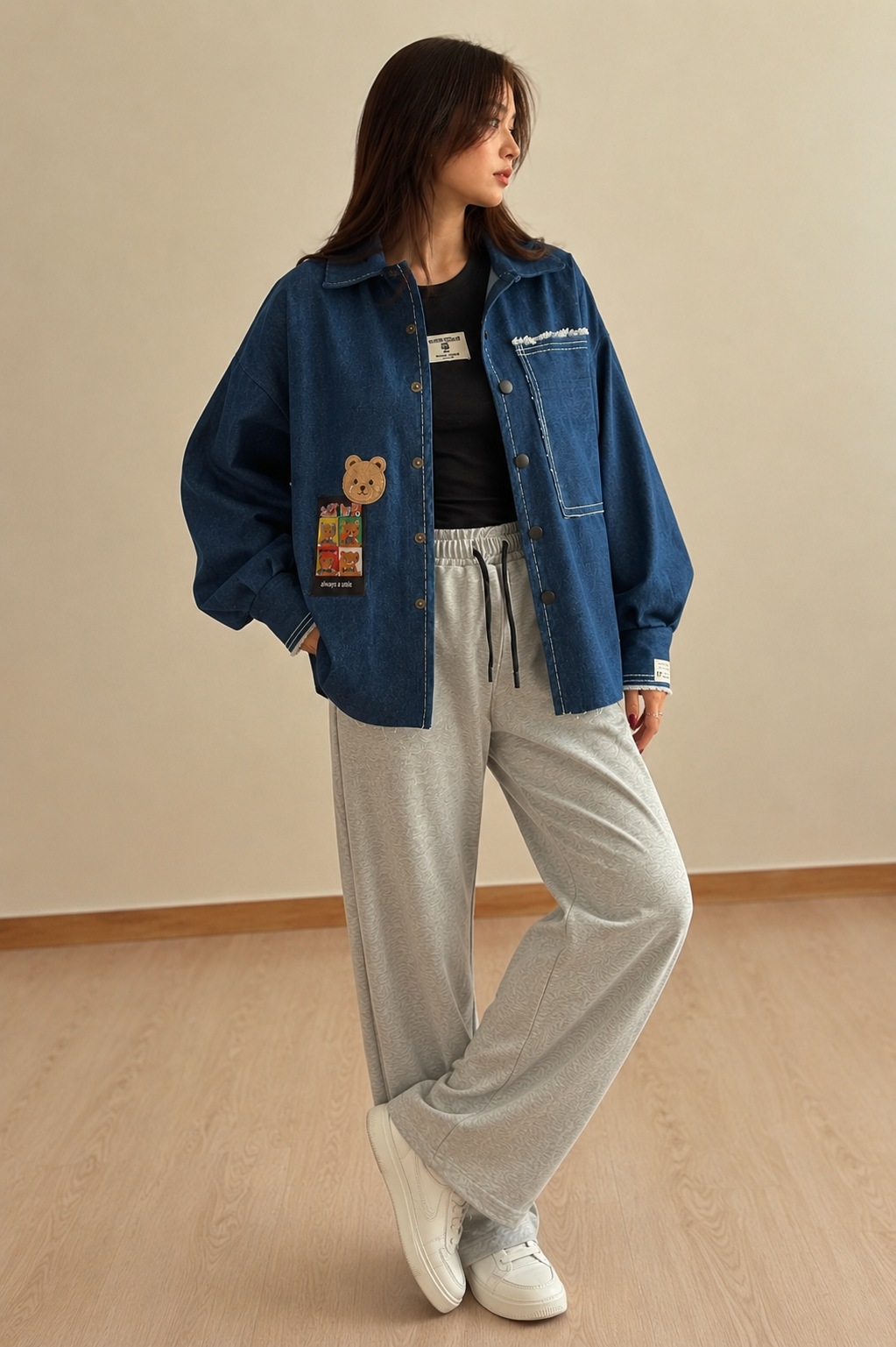 Indigo Oversized Denim Shacket