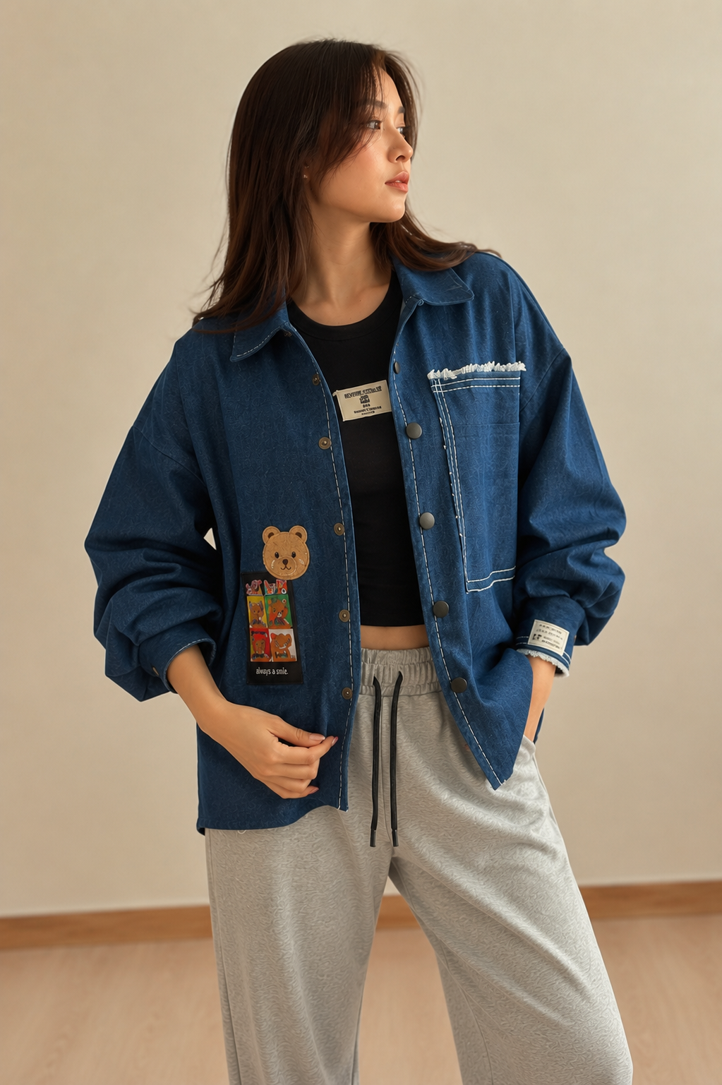 Indigo Oversized Denim Shacket