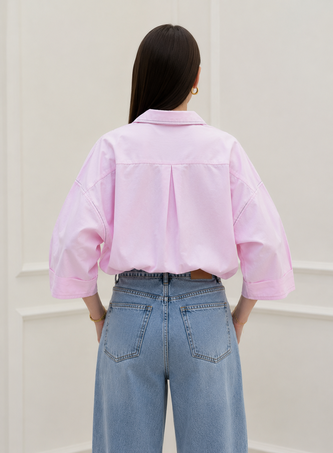 Blush Ease Oversized Shirt