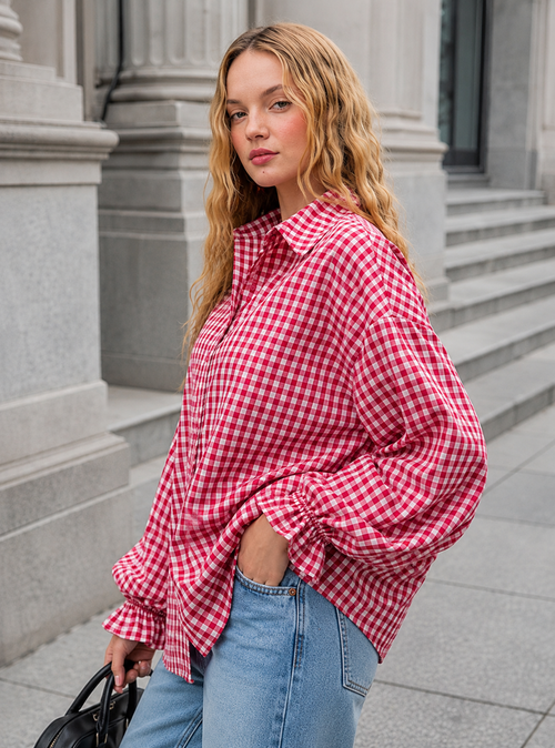 Blush Drift Oversized Shirt