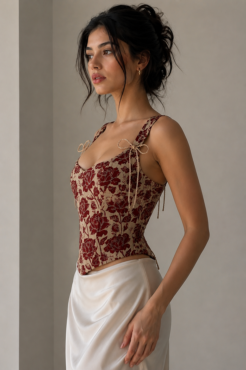 Rose Garden Lace-Up Corset