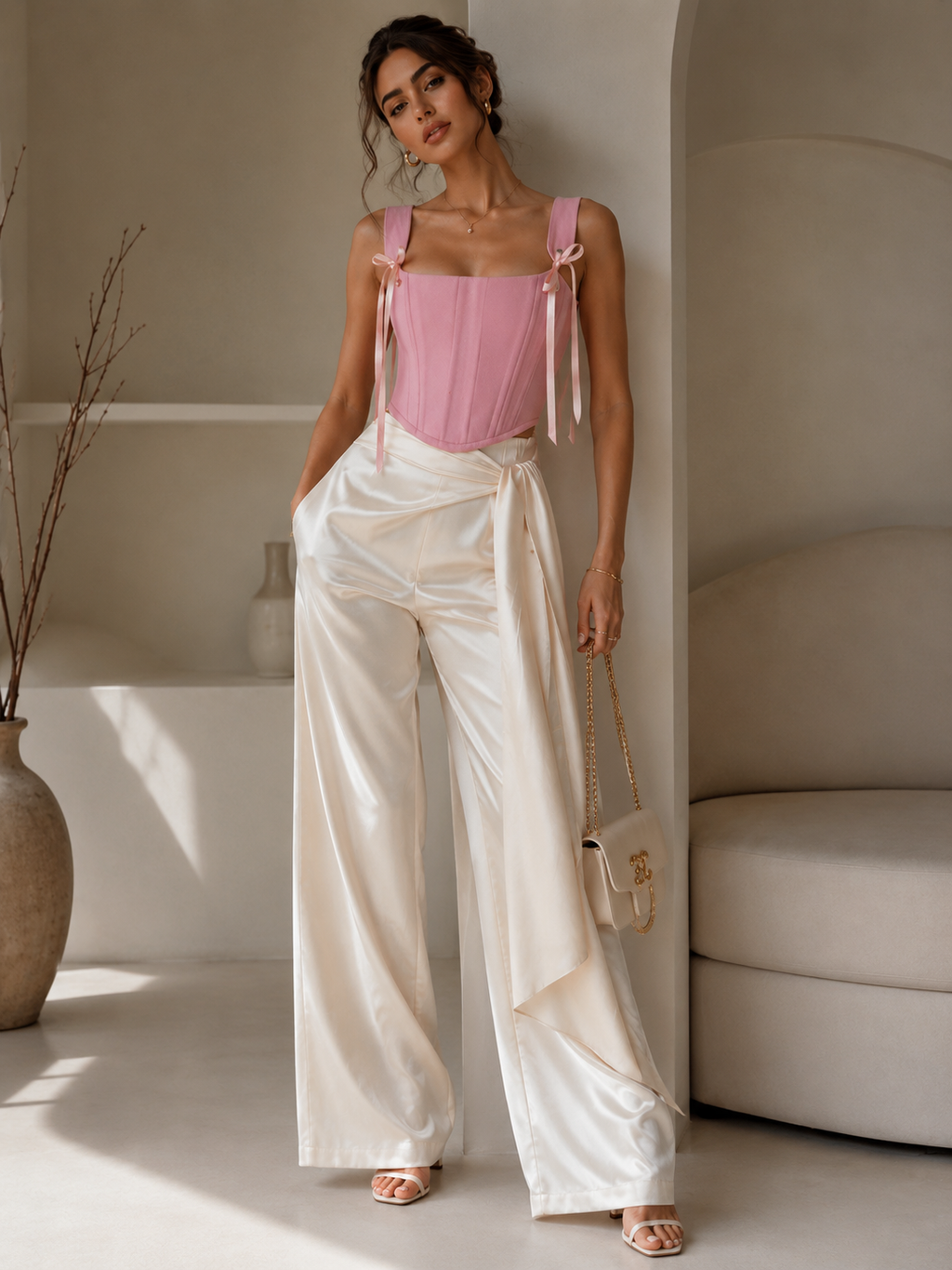 Premium Baby Pink Corset
