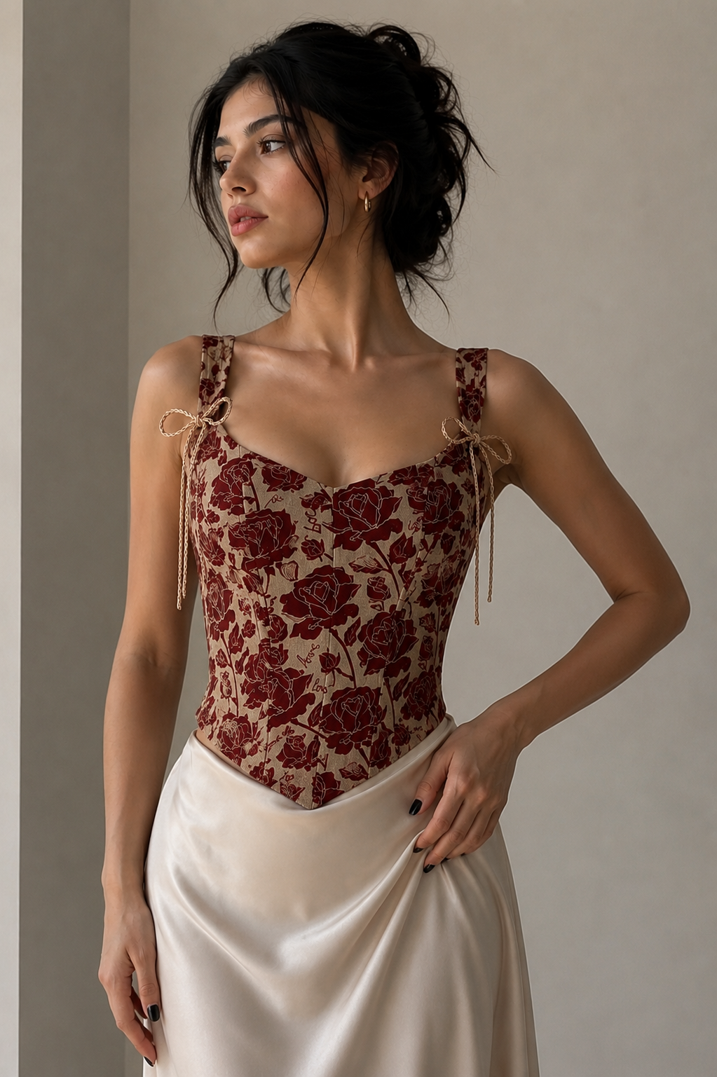 Rose Garden Lace-Up Corset