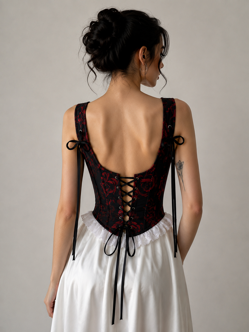 LEGANCI- Rose Noir Overbust Corset